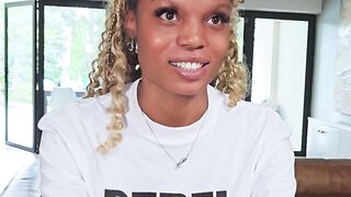 "Blondie's Bliss - A Sensual Interracial Encounter"