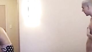 Gay guys exchange blowjobs and lick ass until they cum