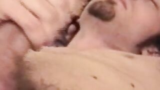 "Hairy Hunks - Muscular Men Suck Each Other Off"