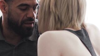 TS Ella Hollywood seduces her ex stepdad Ricky Larkin with tight hole
