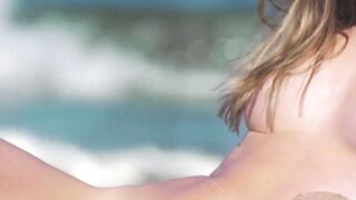 "Teeny Beach Bunnies - Sexy Blonde Seduces Poolside Crowd"