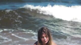 "Teeny Beach Bunnies - Sexy Blonde Seduces Poolside Crowd"