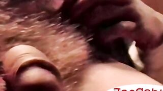 Awesome amateur gay Eskimo enjoys an intense deep sucking, balls licking and swallowi