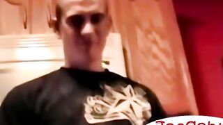 Awesome amateur gay Eskimo enjoys an intense deep sucking, balls licking and swallowi