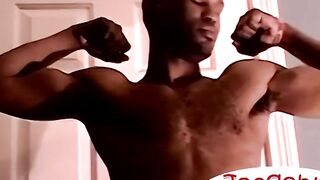 UNLEASH THE BEAST HUNKY GENTLEMAN UNLEASHES MONSTROUS BLACK DRAGON, DEEP THROATING JUICY LOADER UNTIL ECSTASY OVERWHELMS HIM!