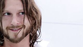 "Horny Hunks Share Shower Sex - Gay Couple Romance"