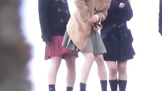 JPOOP FRENZY! Tokyo Teens in Uniforms Get Caught in Shocking Pissing Party!
