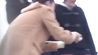 JPOOP FRENZY! Tokyo Teens in Uniforms Get Caught in Shocking Pissing Party!