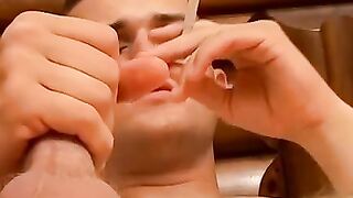 "Smoking & Wanking - Hunks Jerk Off In Public"