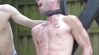 "Dominant Partner Whips Submissive Teen in Intense BDSM Scene"