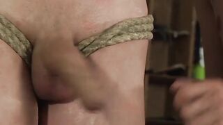 "Rough Whipping & Milking of Submissive Twinks - Bondage Porn"