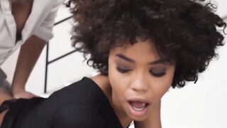 IMPLEMENTING THE TOTAL DOMINATION OF EBONY FASHION MODEL SELVA LAPIDER AS SHE GETS FED IN THE TIGHTEST ORAL BY VINCIF