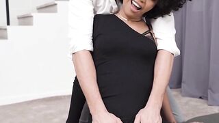 IMPLEMENTING THE TOTAL DOMINATION OF EBONY FASHION MODEL SELVA LAPIDER AS SHE GETS FED IN THE TIGHTEST ORAL BY VINCIF