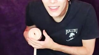 EXTREME PLEASURE OVERLOAD Twink Henry Evans Tortures Himself with Anal Toys, Jerking Off Like a MANIAC!