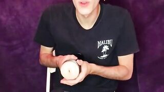 EXTREME PLEASURE OVERLOAD Twink Henry Evans Tortures Himself with Anal Toys, Jerking Off Like a MANIAC!