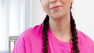 "Point Of View" - Hungry For Sex! Old Man Fucks Young Girl In Reverse Cowgirl Position With Big Ass And Huge Facial cumshot On Her Face & Body (MOONA SNAKE)