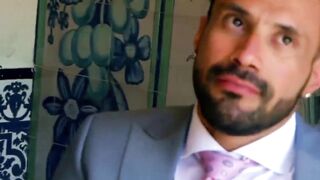 EXECUTIVE DECISION Hairy Boss Goes from Succulent Blowjob to Brutal Anal Fk