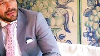 EXECUTIVE DECISION Hairy Boss Goes from Succulent Blowjob to Brutal Anal Fk