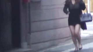"Public Pee Party - Bold Babes Dare to Peek at Public Urination"