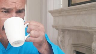 "Traditional Housewives - Old-Fashioned Couple Enjoying Intimate Moments"