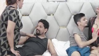 "Four-Way Swinger's Paradise #4 - Hot MILFS Teach Their Sons How to Fuck"