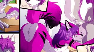 FURRY FRENEMIES TURNED FURRED COEDS WATCH AS THEY UNLEASH THEIR WILDEST VANITY ON TOUCHING SO HUMAN CASUALTIES!