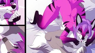FURRY FRENEMIES TURNED FURRED COEDS WATCH AS THEY UNLEASH THEIR WILDEST VANITY ON TOUCHING SO HUMAN CASUALTIES!