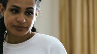 UNLEASH THE BEAST  Tatted Trans Eva Maxim SCREAMS for Stepdad Ricky Larkins HUGE Cock in Her Tight Mouth