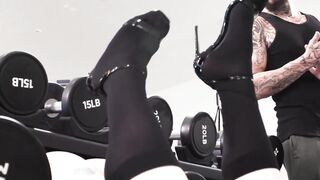 LAST SET OF THE YEAR! Busty Trans Bombshell Lena Moon Gets ANALLY DEVASTATED BY AN IRON MONSTROSITY WHILE STRUGGLING TO COMPLETE HER GYM ROUTINE!