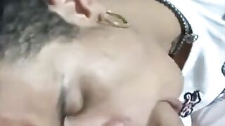5 tranny gangbang 3 swinging fatties tag in and unload their humongous cocks into this insatiable transsexuals mouth and her gaping butt holes
