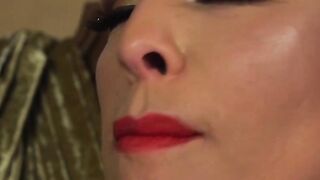 Goddess TS Foxxy bareback stretched Reed Jameson into submission