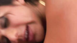 UNLEASH THE BEAST Dark Hair Devil Swallows Massive Black Dick Like A Hungry Fuckhole!