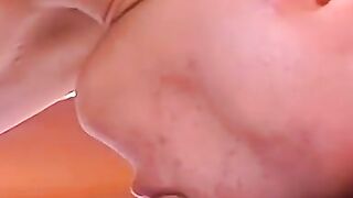 Amateur dude spit roast fucked at a private pool