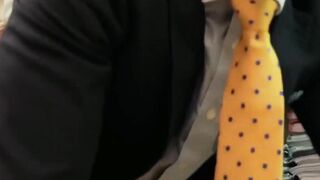 Suit sex with two executive branch directors in real office