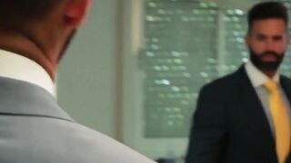 Suit sex with two executive branch directors in real office