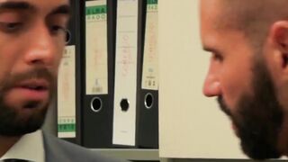 Suit sex with two executive branch directors in real office