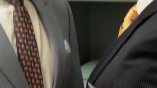 Suit sex with two executive branch directors in real office