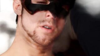 UNLEASH THE SECRET PLEASURE Masked Hunk Gabriel Clark GANGBANGED BY 3 MATURE BUDDIES IN EPIC PORN FANTASY!
