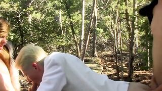 Forest Frenzy 3 Sexy Teens990　ヽಠ Share a Threesome of Raw, Unbridled Passion!