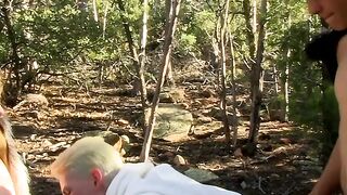 Forest Frenzy 3 Sexy Teens990　ヽಠ Share a Threesome of Raw, Unbridled Passion!