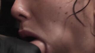petite Liz Jordan gets PUNCHED into a Sex Starved Anus by HUNGRY Daddys Big Black Beast!!