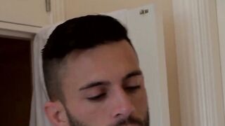 Suit sex with a businessman who loves sucking some hard cock