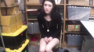 LOCK HER UP... AND LICK HER GOOD! Teen Thief Dares to Make Detectives Dick Her Banger in Prison!