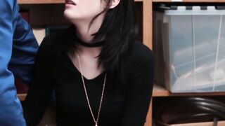 LOCK HER UP... AND LICK HER GOOD! Teen Thief Dares to Make Detectives Dick Her Banger in Prison!