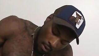 UNLEASH THE BEAST Hairy Black Stud Unleashes His Monster Load in a SloMo Orgasmic masterpiece