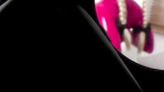 latexbound.org blowjob and anal creampie for a cumshot on a hot red creampie