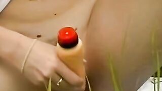 HUGE ASS Country cutie SHOCKS with UNTOUCHED VAJAYAY Stretching around GIANT DONG