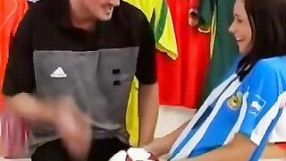 JUDGMENT DAY Blonde Star Athlete Faced With Harsh Punishment  Trainer Demands Intense Pleasure!