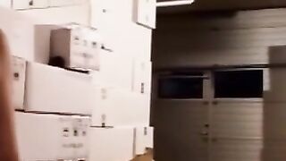 Blonde sexy Delivers Parcel, Gets Bombed by Gf