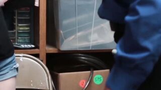 Caught RedHanded Teenage Shoplifter Takes Off With Officers Massive Cock! 